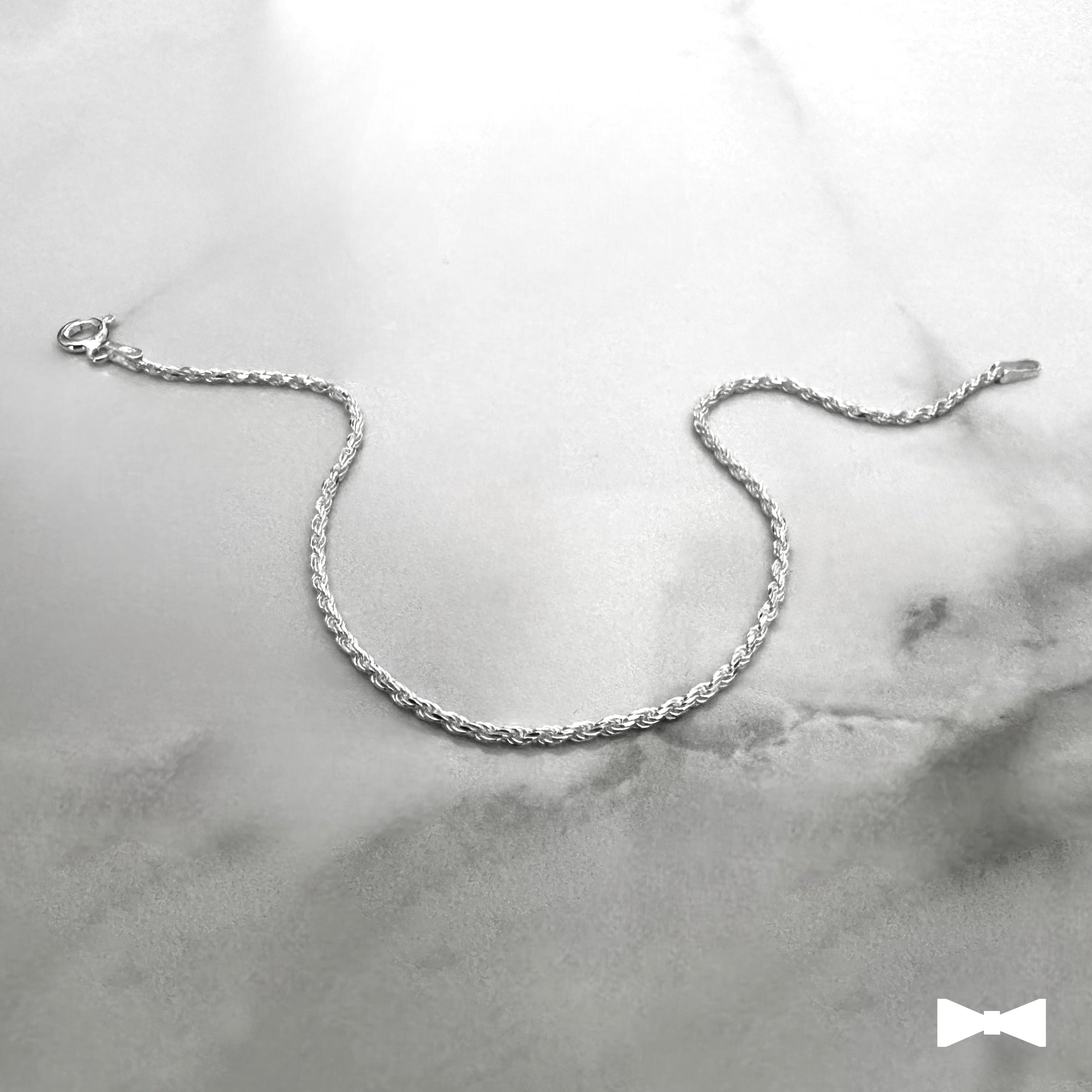 Pulsera Rope de Plata - 1.4mm