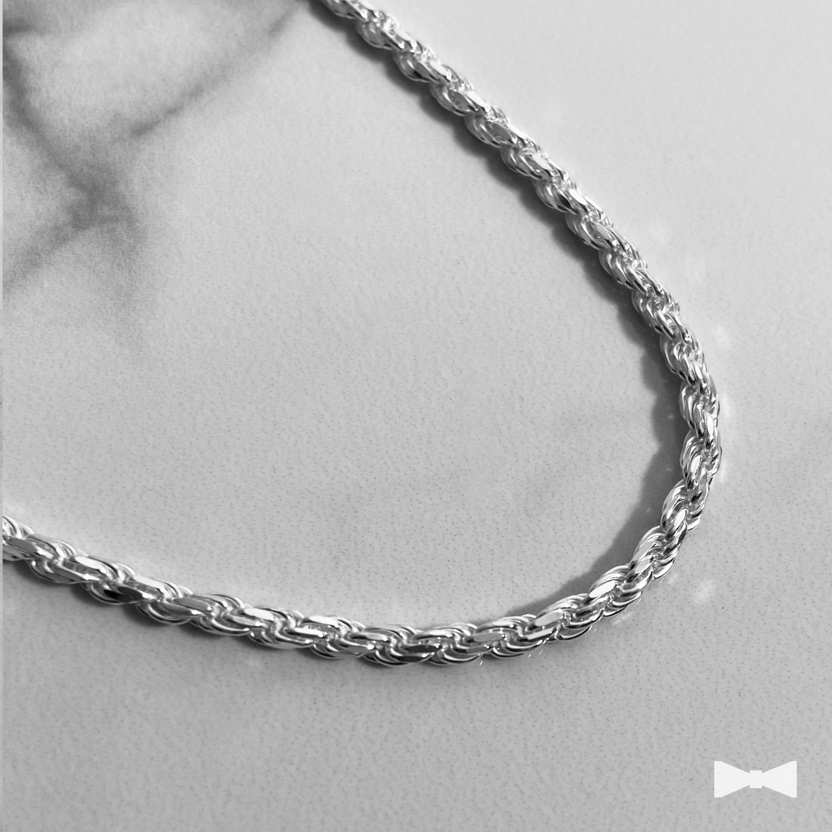 Cadena Rope de Plata - 3mm