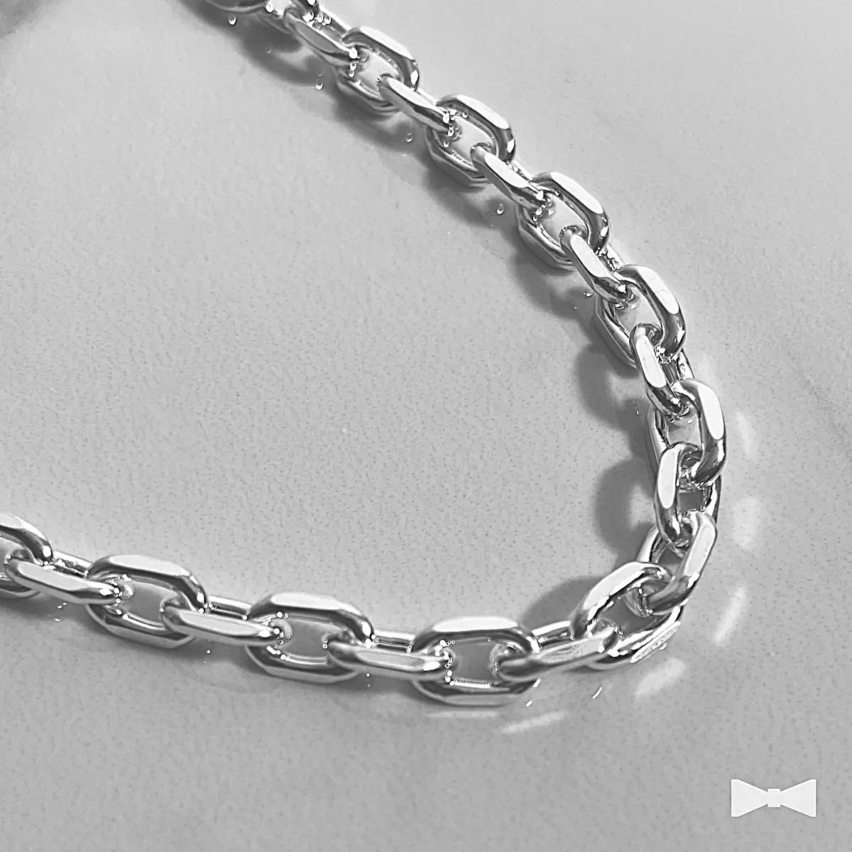 Cadena Prisma de Plata - 5.3mm