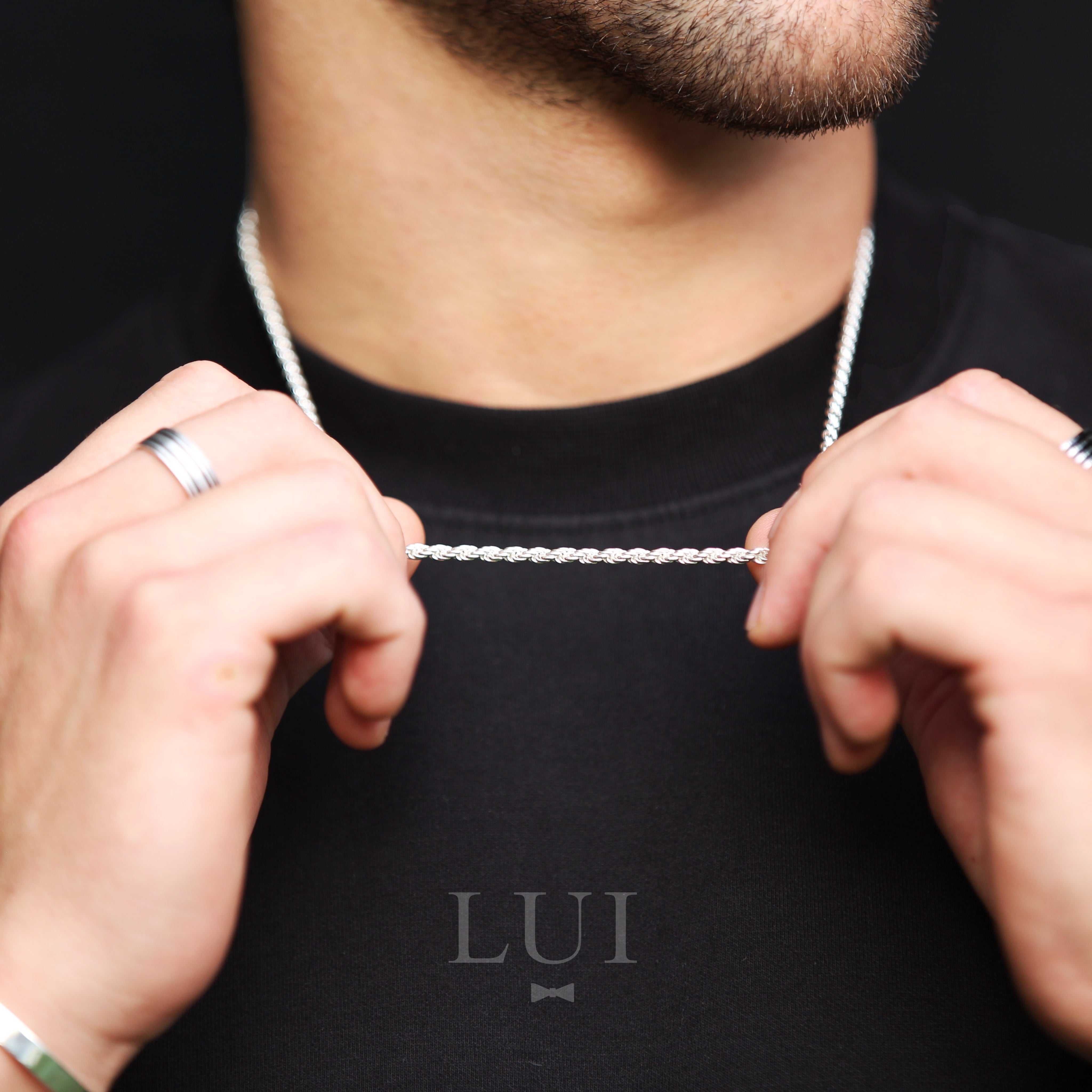 Cadena Rope de Plata - 3mm