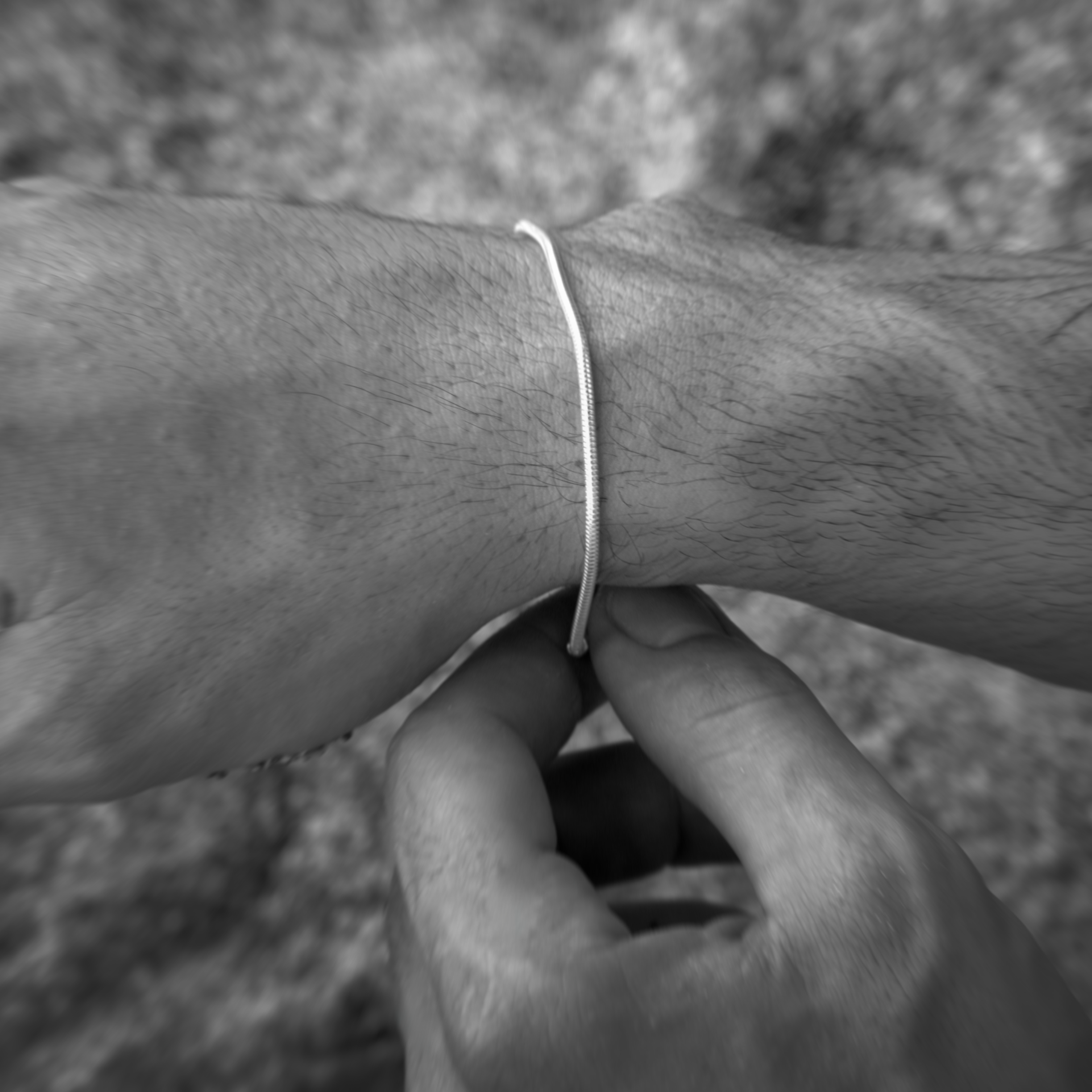 Pulsera Cobra de Plata - 2mm