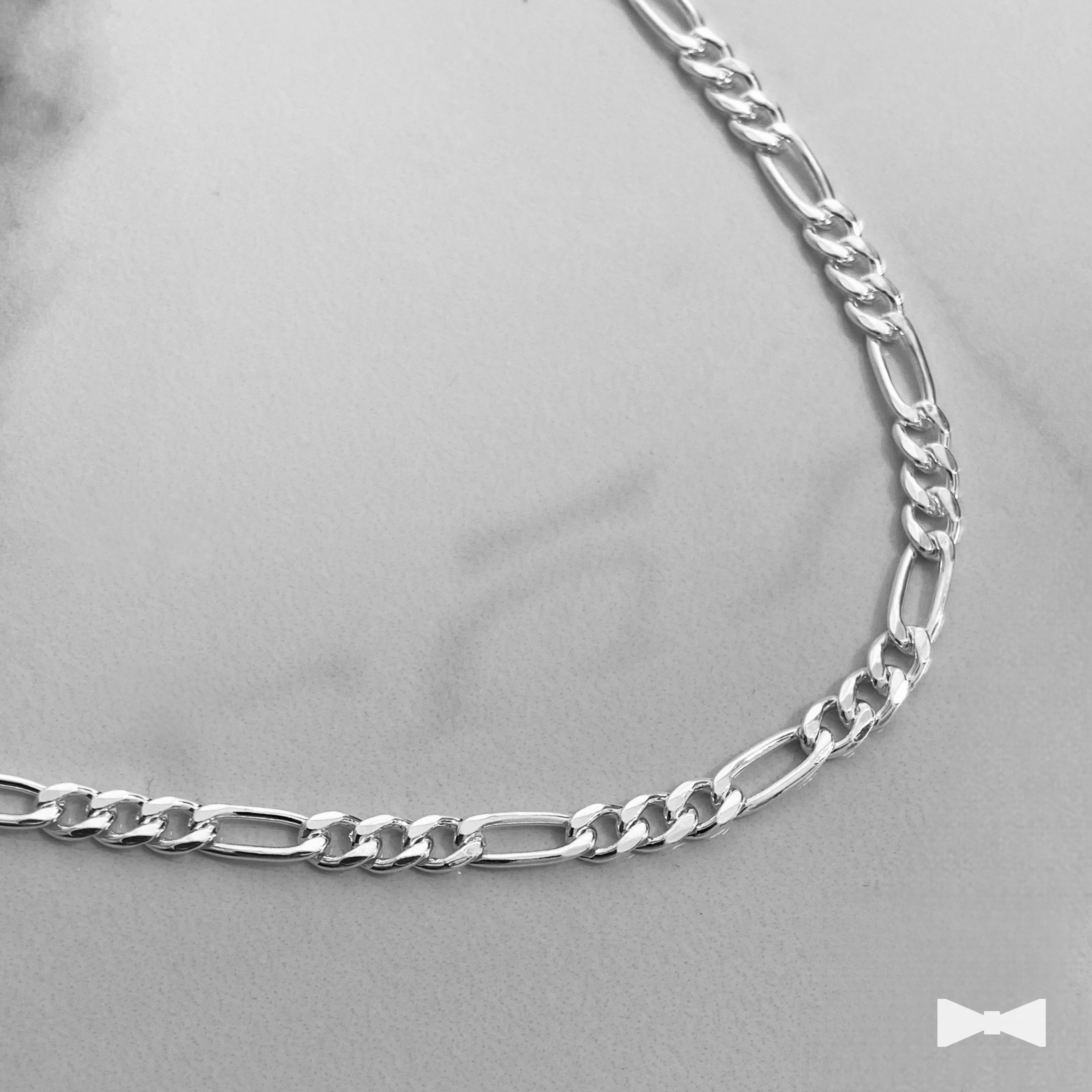 Cadena Figaro de Plata - 4.8mm