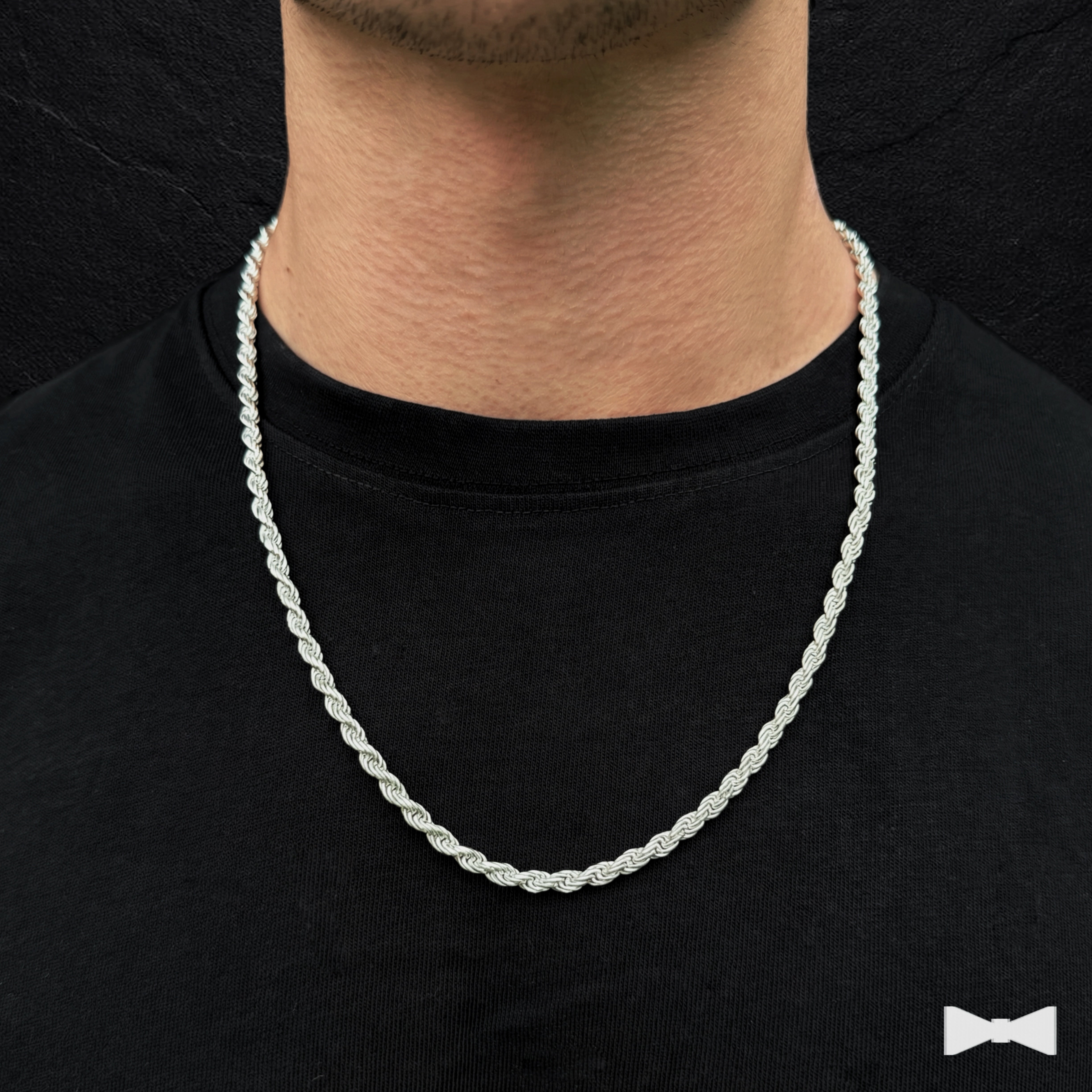 Cadena Rope de Plata - 4.5mm