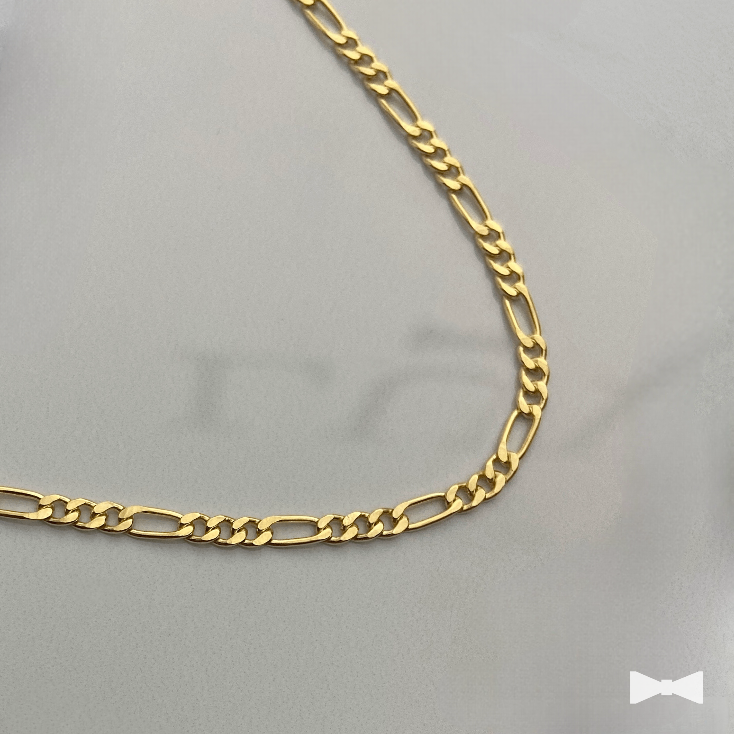 Cadena Figaro Oro Vermeil - 3mm