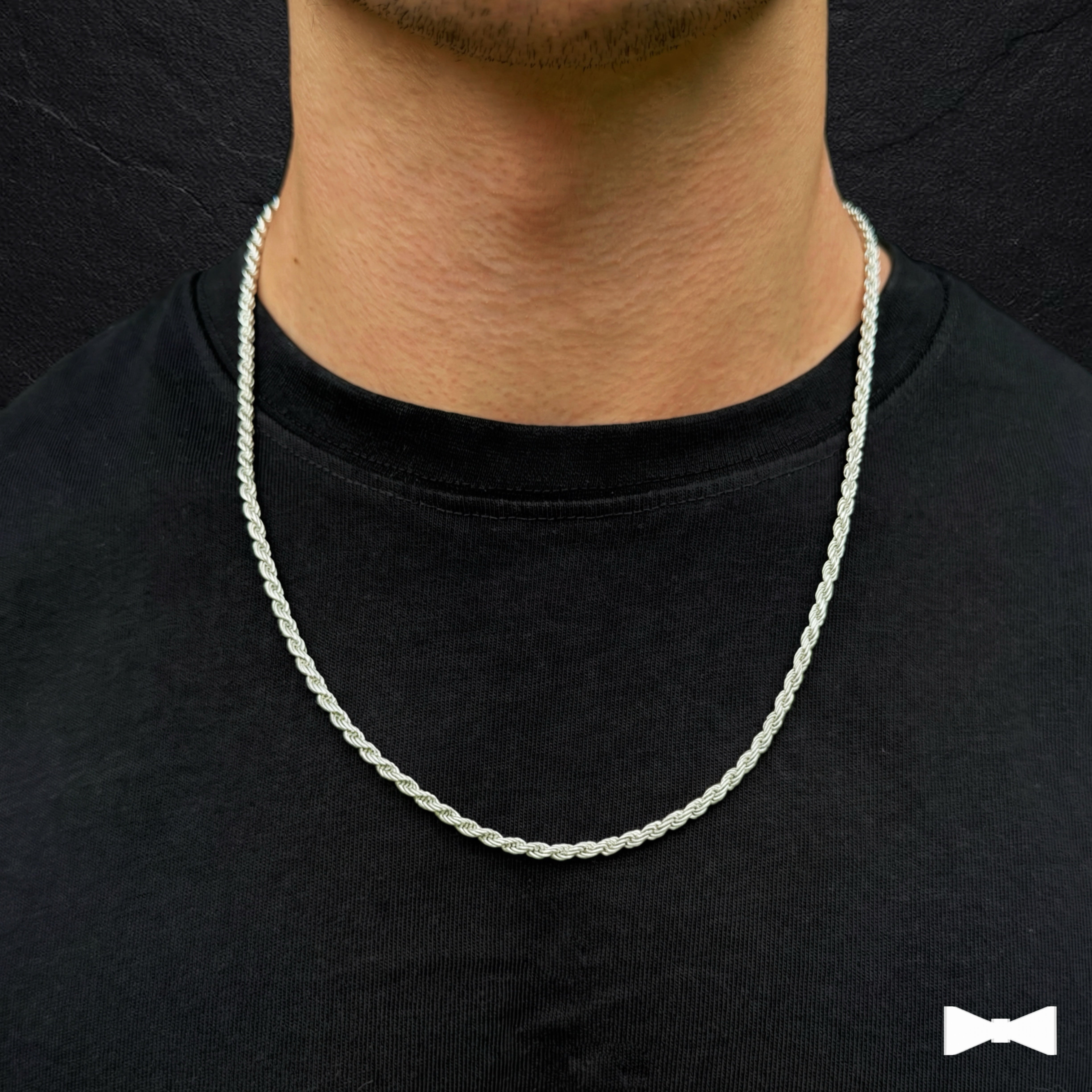 Cadena Rope de Plata - 3mm