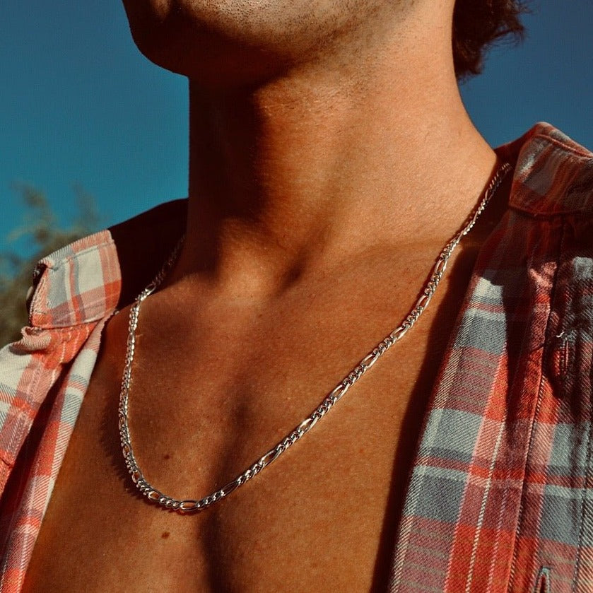 Cadena Figaro de Plata - 4.8mm