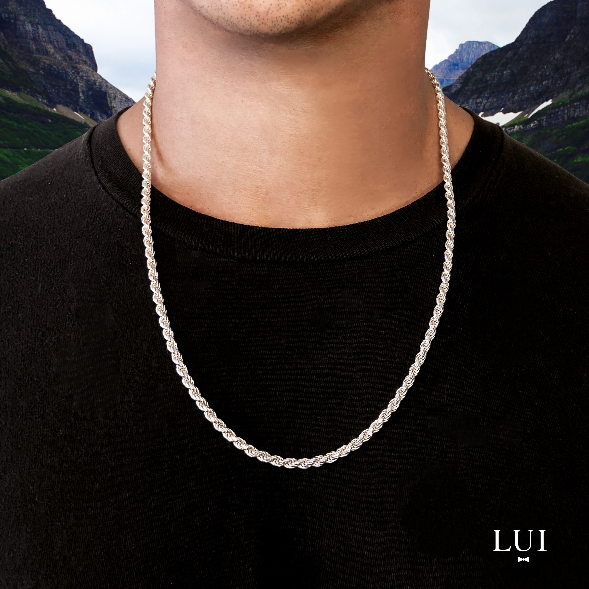 Cadena Rope de Plata - 4.5mm