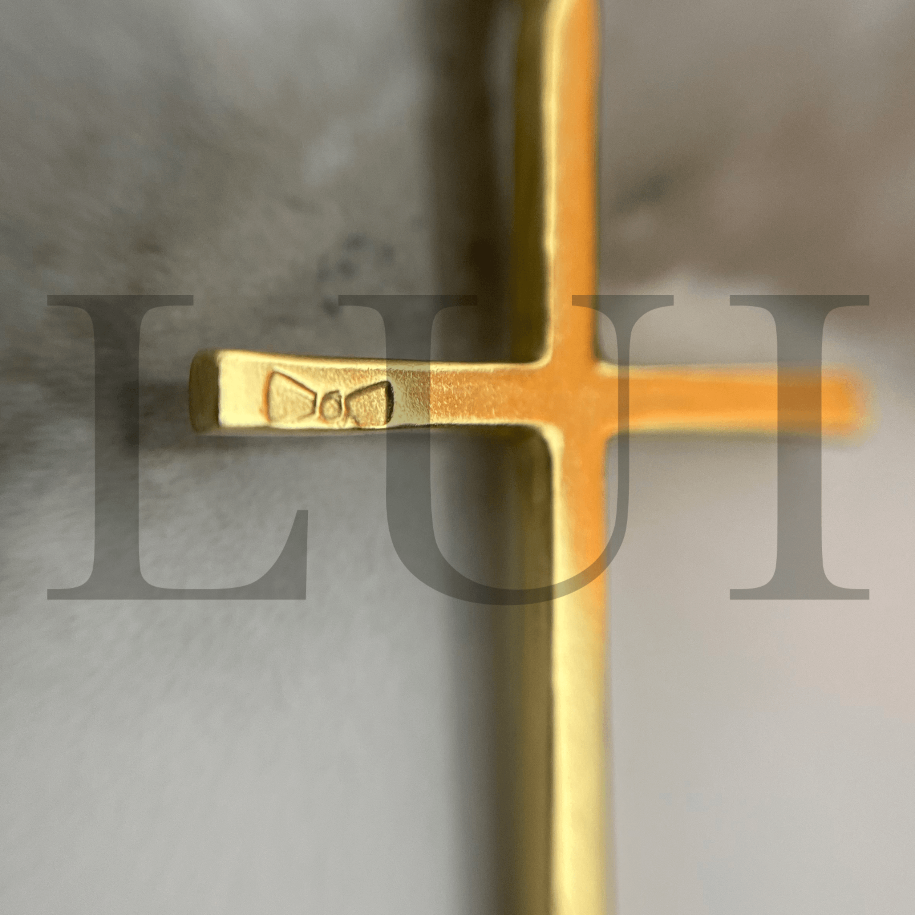 Colgante Cruz LUI Oro Vermeil
