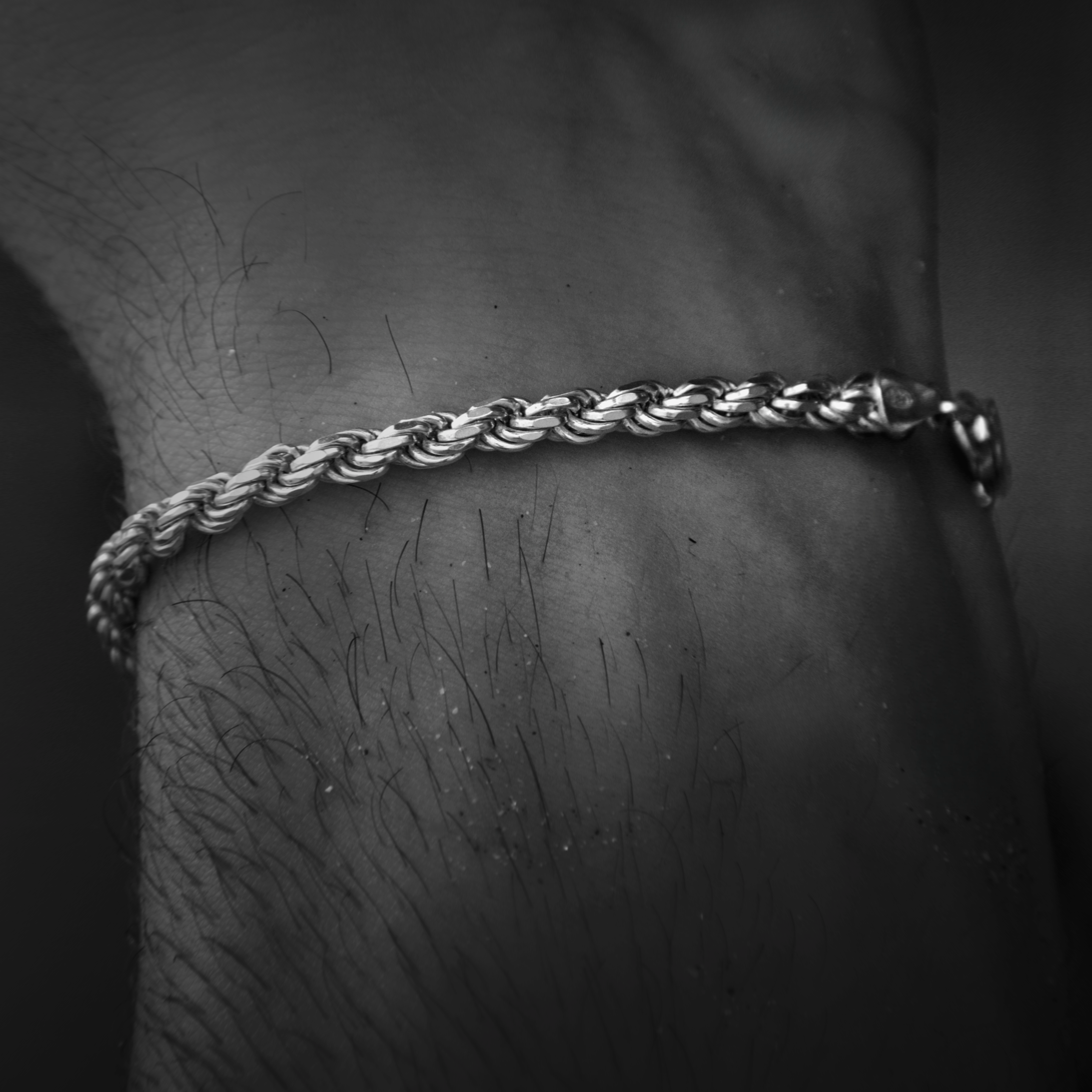 Pulsera Rope de Plata - 3mm