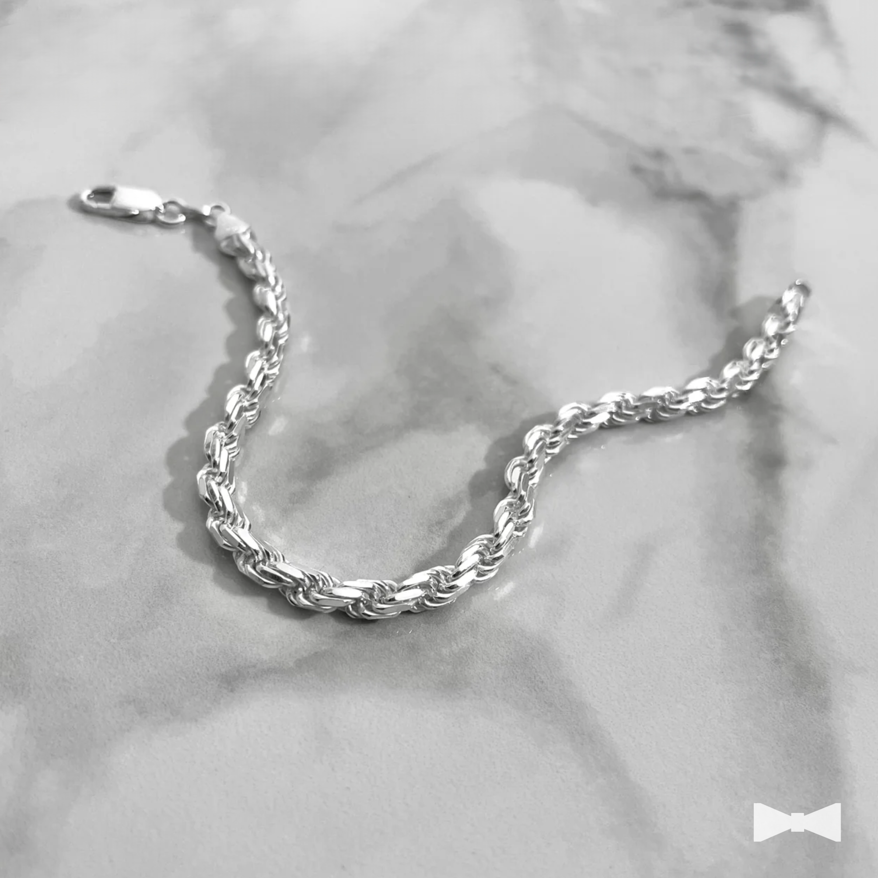 Pulsera Rope de Plata - 4.5mm