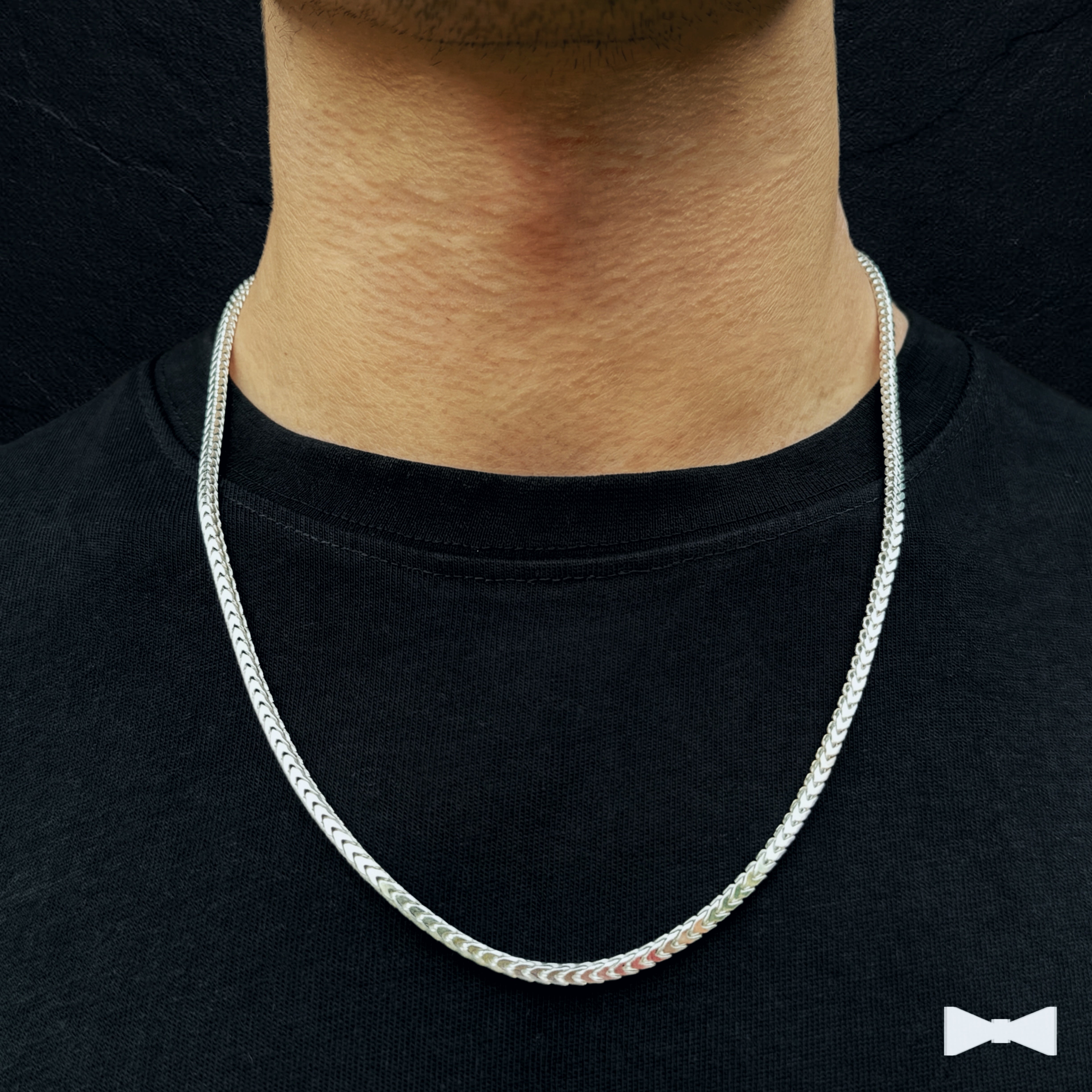 Cadena Franco de Plata - 3.7mm