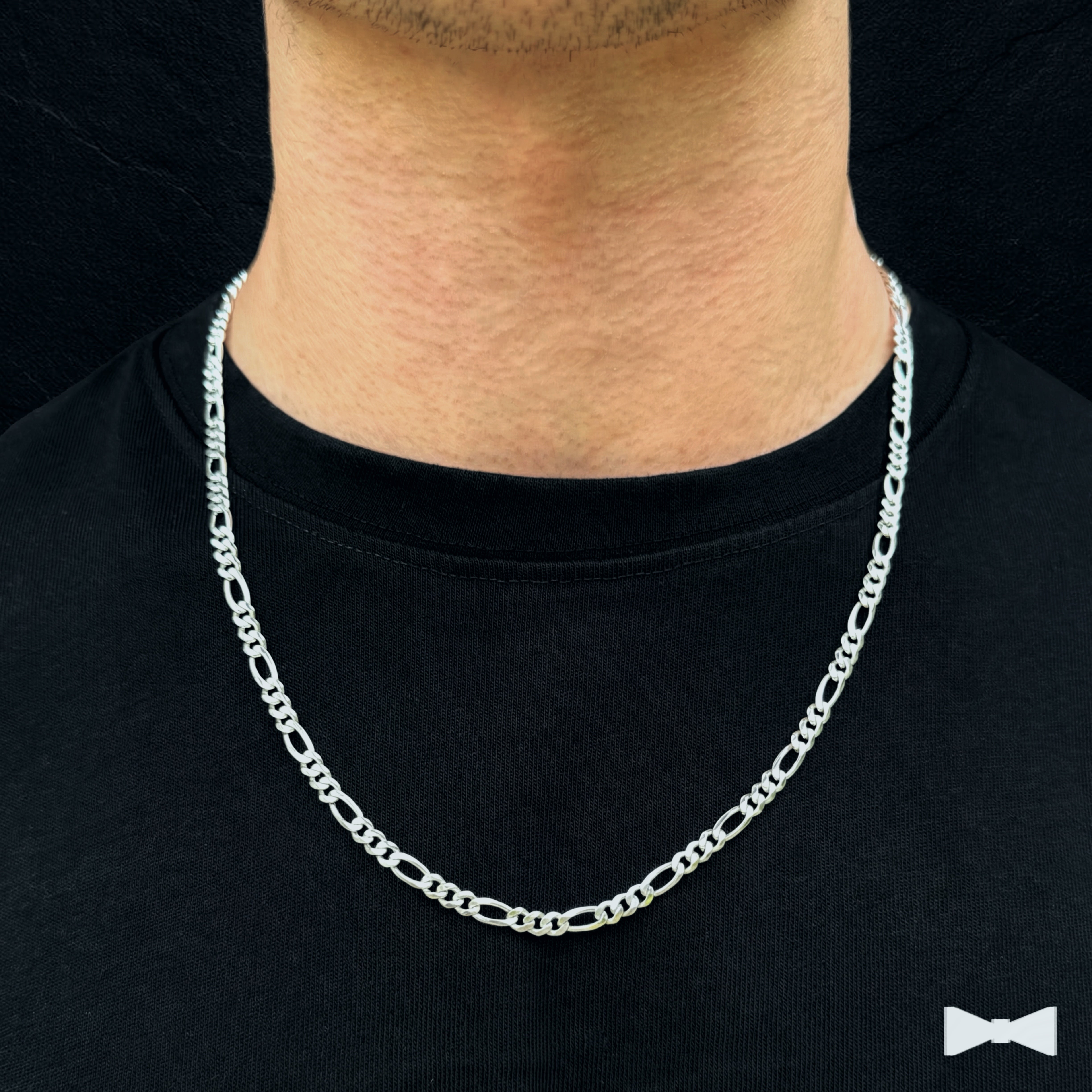 Cadena Figaro de Plata - 4.8mm